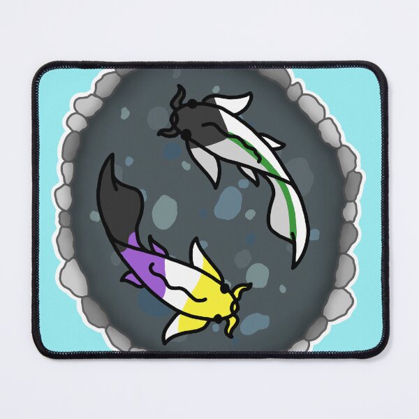 Item preview, Demi Aro and Nonbinary Pride Koi Pond  designed and sold by CastleOfDragons.