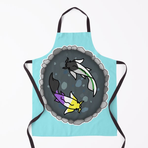 Item preview, Demi Aro and Nonbinary Pride Koi Pond  designed and sold by CastleOfDragons.