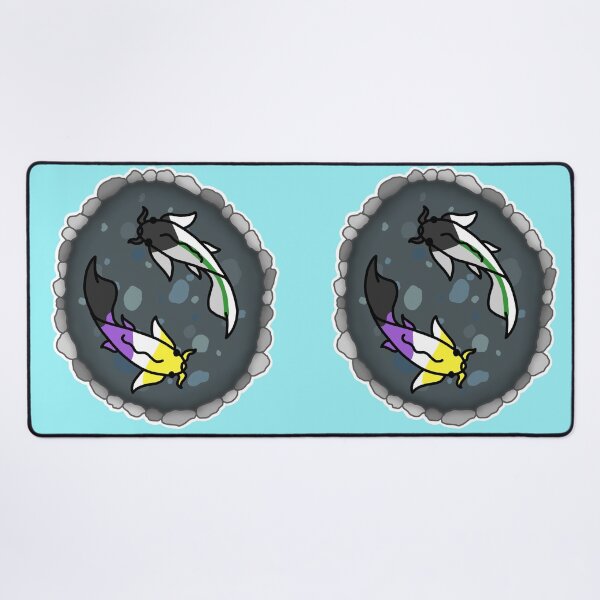 Item preview, Demi Aro and Nonbinary Pride Koi Pond  designed and sold by CastleOfDragons.