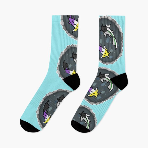 Item preview, Demi Aro and Nonbinary Pride Koi Pond  designed and sold by CastleOfDragons.