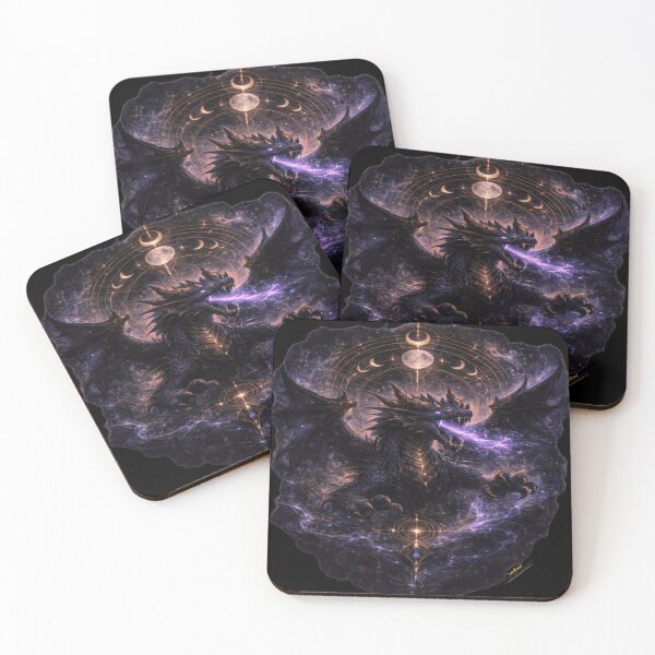 Item preview, Cosmic Guardians Quadri Fantasy Draghi Stelle Esoterici designed and sold by KingofHearts25.