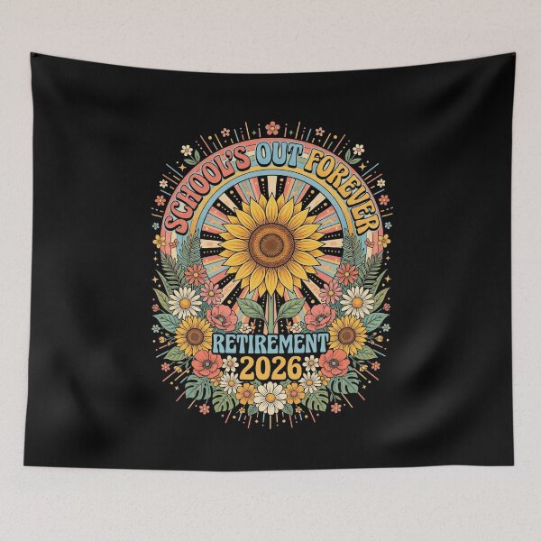 Item preview, Schools Out Forever Teacher Retirement 2026 Floral designed and sold by SofenArt.