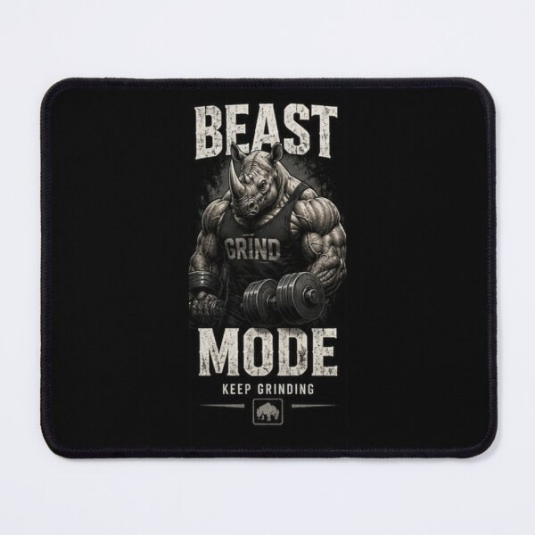 Artikelvorschau, BEAST MODE Gym motivation entworfen und verkauft von DailyQuestPrint.