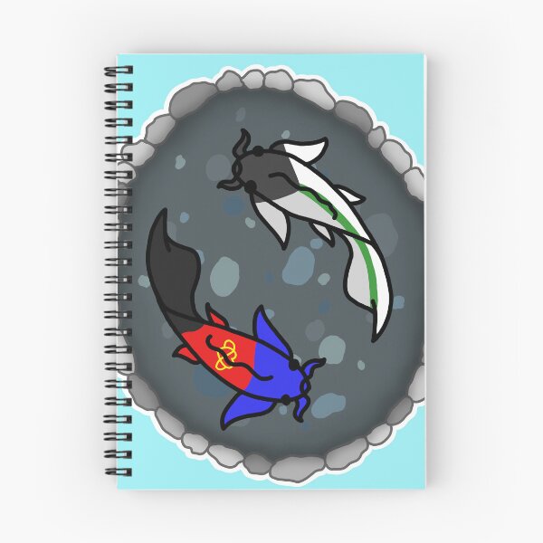 Item preview, Demi Aro and Polyamorous Pride Koi Pond  designed and sold by CastleOfDragons.