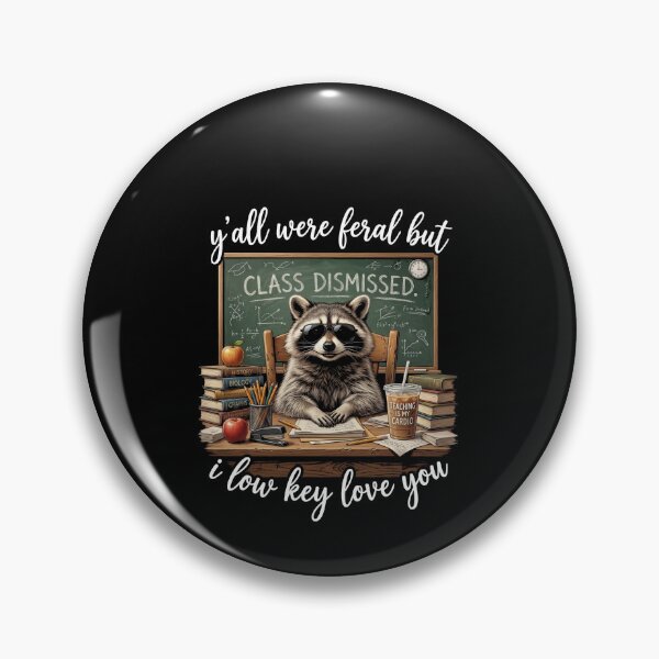 Item preview, Raccoon Teacher Yall Were Feral Class Dismissed Shirt designed and sold by SofenArt.