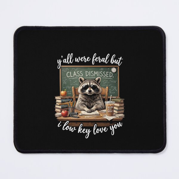 Item preview, Raccoon Teacher Yall Were Feral Class Dismissed Shirt designed and sold by SofenArt.
