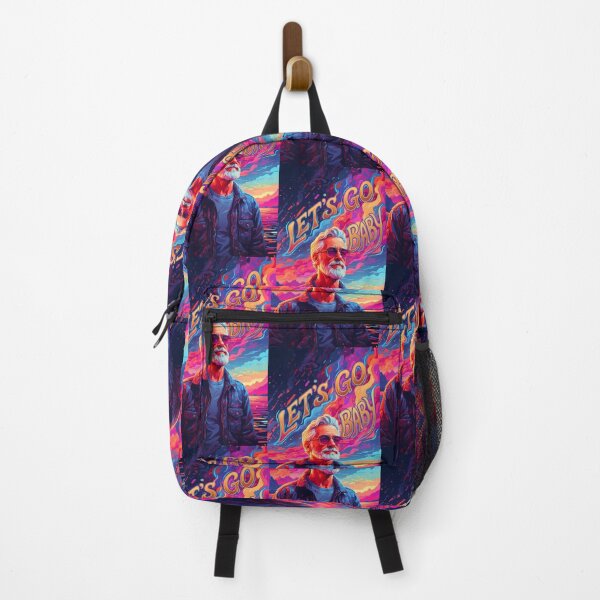 Item preview, Lets Go Baby Psychedelic Retro Art designed and sold by EnchantPrint33.