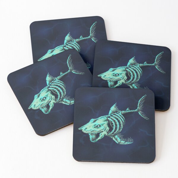 Item preview, Full Skelly Shark Render (Blue)  designed and sold by AnubisAltarArt.