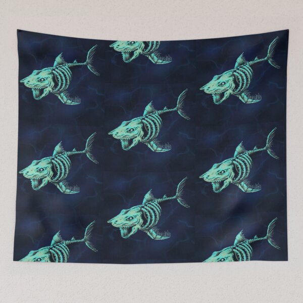 Item preview, Full Skelly Shark Render (Blue)  designed and sold by AnubisAltarArt.