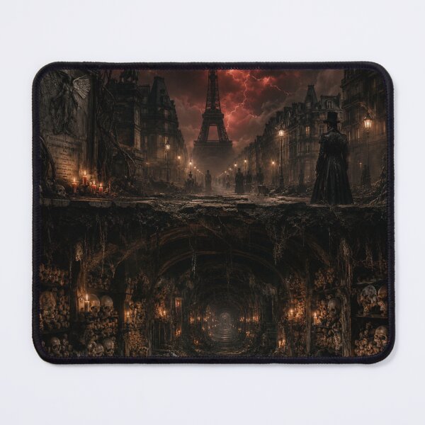 Item preview, The Catacombs Beneath Paris | Gothic Horror Artwork designed and sold by kabucino.