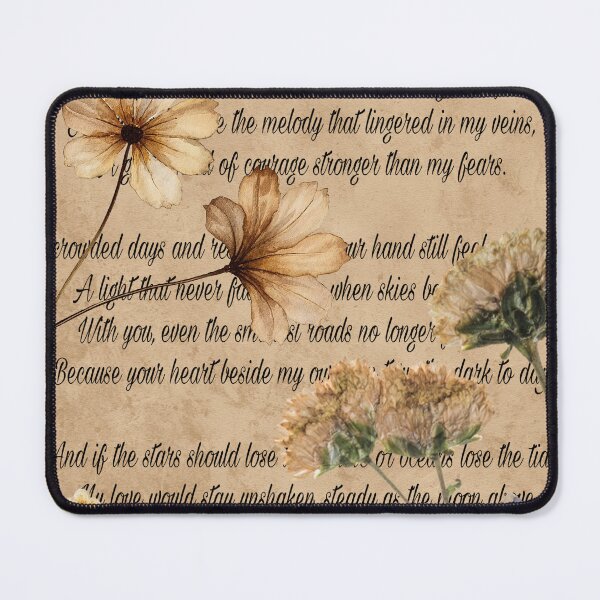 Item preview, Vintage Love Letter Aesthetic Pressed Flowers designed and sold by FMSeamlessArt.