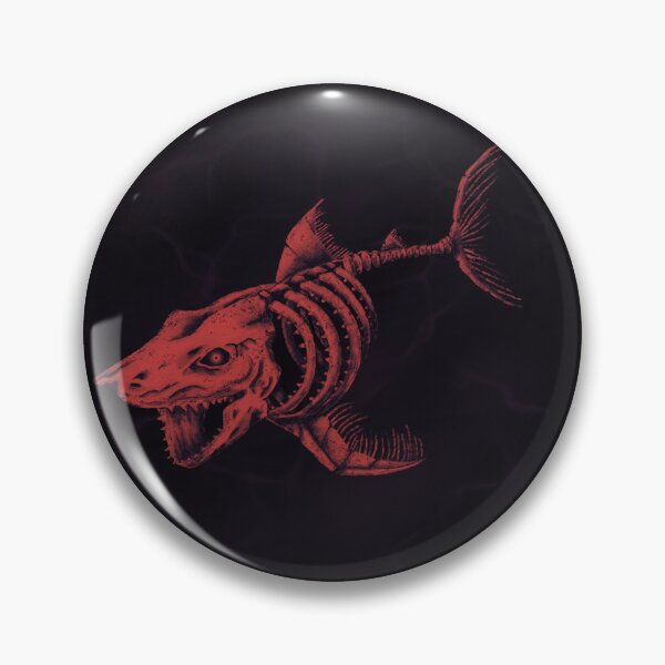 Item preview, Full Skelly Shark Render (Red)  designed and sold by AnubisAltarArt.