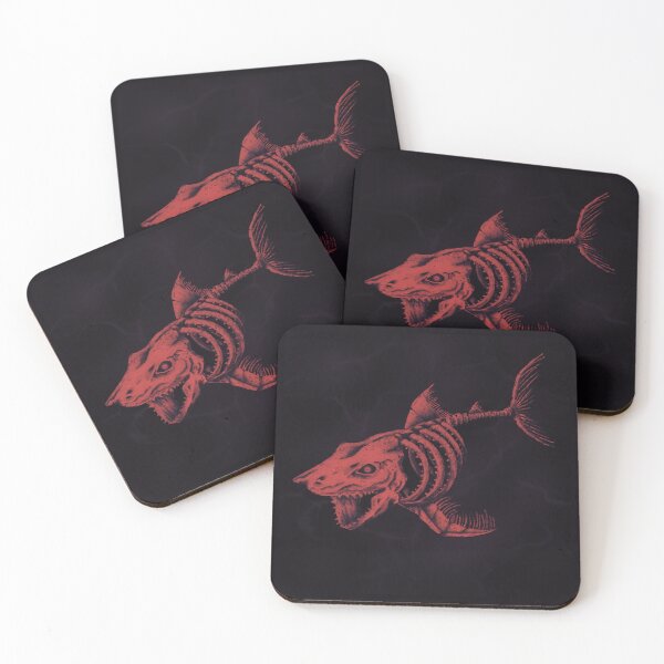 Item preview, Full Skelly Shark Render (Red)  designed and sold by AnubisAltarArt.