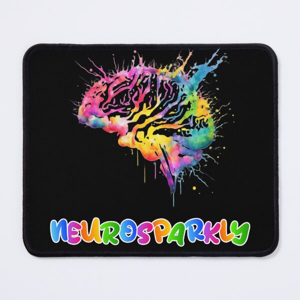 Item preview, Neuro sparkly colorful brain ADHD autism neurodiversity spectrum designed and sold by KHWD.