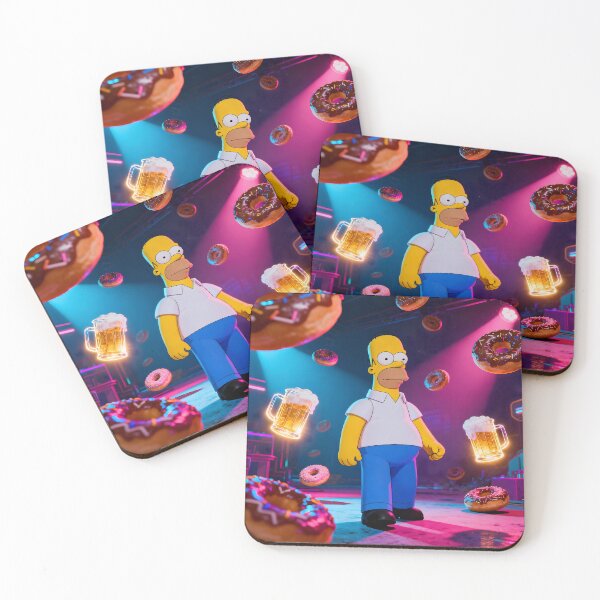 Artikelvorschau, Homer Neon Donuts & Bierabend entworfen und verkauft von DohLab.