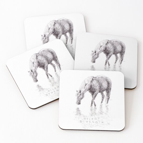 Item preview, Silent Strength - Minimalist Horse Sketch Art designed and sold by MusePortrait.