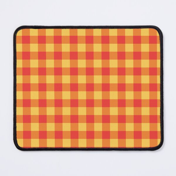 Item preview, Orange and Red Gingham Pattern | Retro Sunset Checkered | Fiery Summer Picnic Aesthetic | Warm Citrus Grid Design | Bright Orange Checkerboard | Cozy Autumn Harvest Gingham | Festive Fall Grid designed and sold by VivaFy.