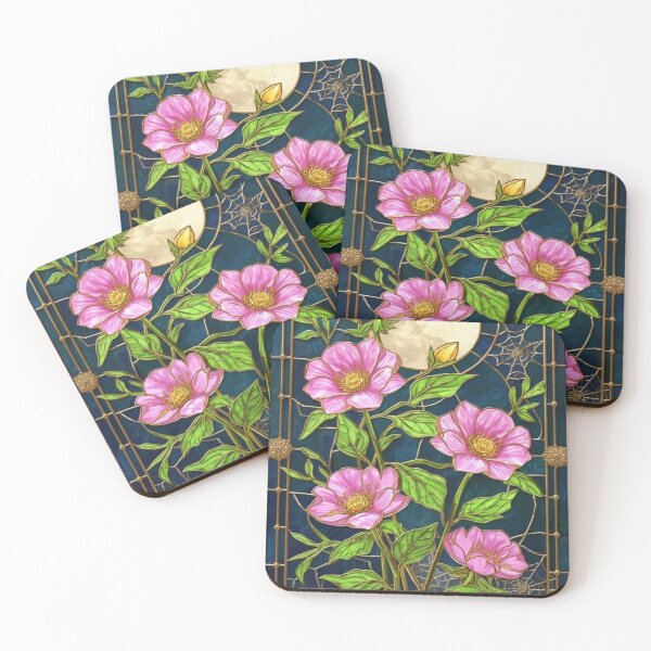 Item preview, Moon Flowers: Enchanted Garden in Stained Glass designed and sold by BriSher.