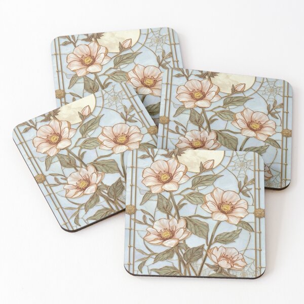 Item preview, Moon Flowers: Enchanted Garden in Stained Glass designed and sold by BriSher.