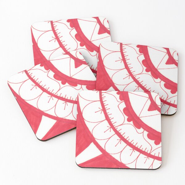 Item preview, Red and White Mandala designed and sold by MakaDragonTamer.