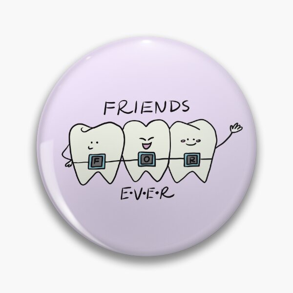 Item preview, Cute Tooth Friends Forever - Dental Braces Cartoon for Kids designed and sold by karolaart.
