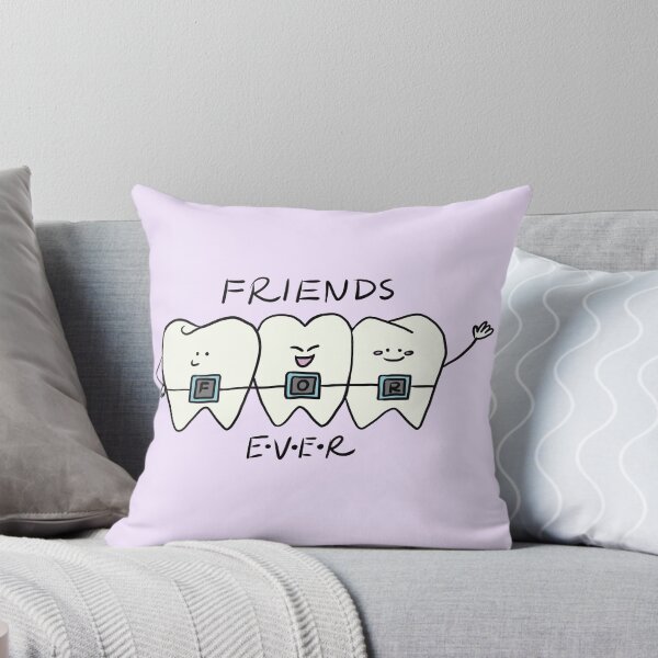 Item preview, Cute Tooth Friends Forever - Dental Braces Cartoon for Kids designed and sold by karolaart.