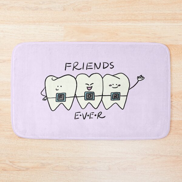 Item preview, Cute Tooth Friends Forever - Dental Braces Cartoon for Kids designed and sold by karolaart.
