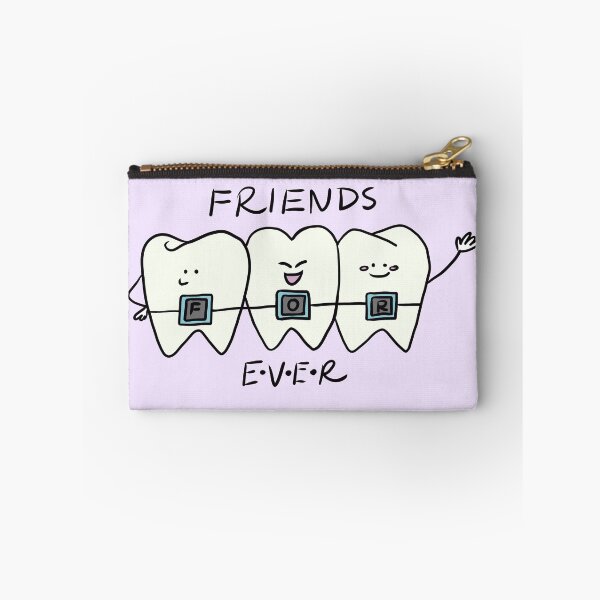 Item preview, Cute Tooth Friends Forever - Dental Braces Cartoon for Kids designed and sold by karolaart.