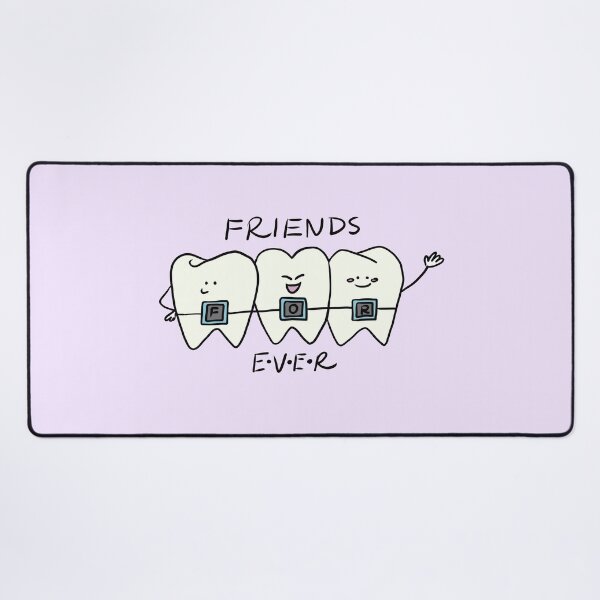 Item preview, Cute Tooth Friends Forever - Dental Braces Cartoon for Kids designed and sold by karolaart.
