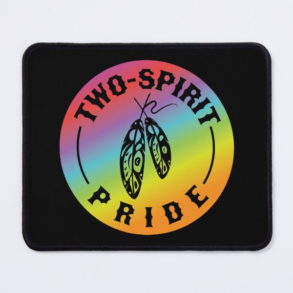 Item preview, Two-Spirit Indigenous LGBTQIA+ Rainbow with feathers designed and sold by Jdawnink.