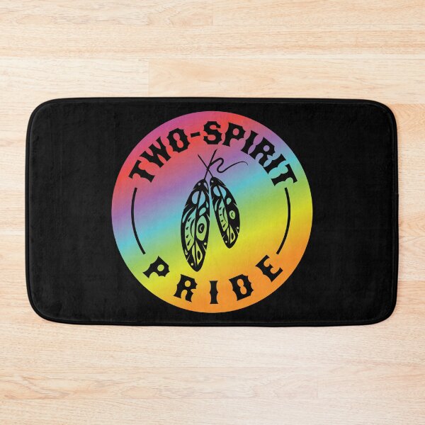 Item preview, Two-Spirit Indigenous LGBTQIA+ Rainbow with feathers designed and sold by Jdawnink.