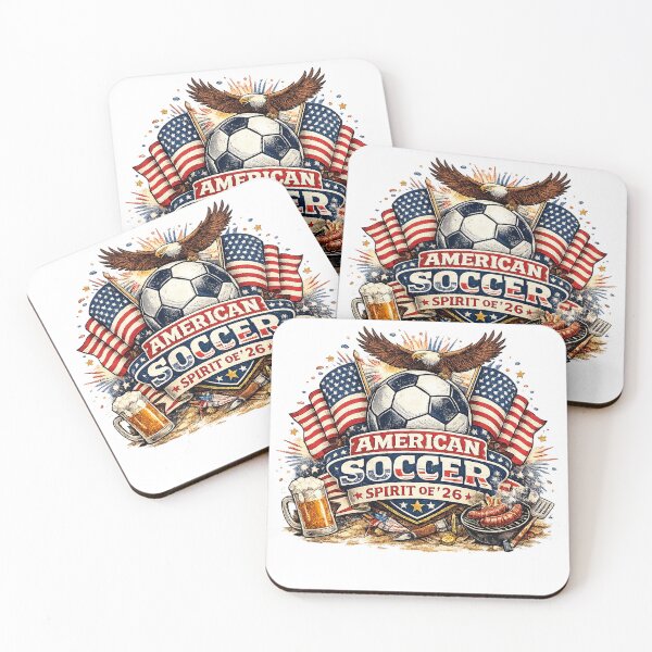 Item preview, Game Day USA Soccer Retro Patriotic American Football Fan Vintage BBQ Tailgate T-Shirt designed and sold by CustomizingGift.