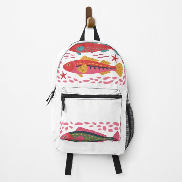 Item preview, Colorful Folk Art Fish Trio,  designed and sold by JadmeStudio.