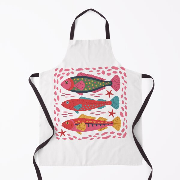 Item preview, Colorful Folk Art Fish Trio,  designed and sold by JadmeStudio.