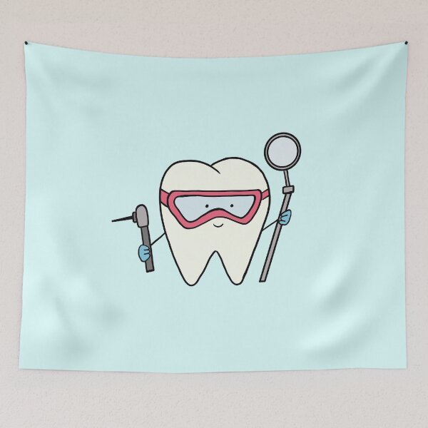 Item preview, Cute Tooth Dentist Character - Dental Gift & Decor designed and sold by karolaart.