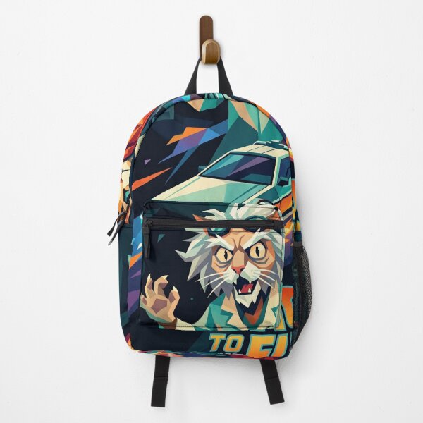 Item preview, Back to the Future Cats – Retro Sci-Fi Geometric Art designed and sold by TheCoolCatsMx.
