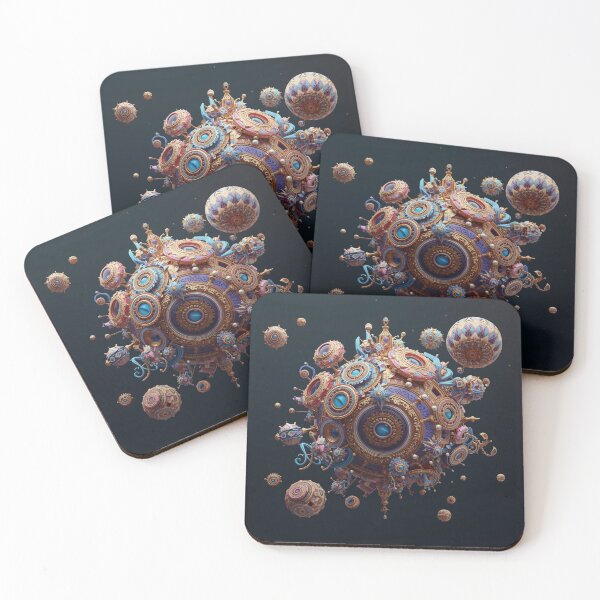 Item preview, Futuristic 3D Mechanical Planet: 12 abstract and fascinating cosmic creations designed and sold by UNIVERS MILDA.