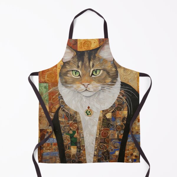 Item preview, Gustaf Klimt Tabby Cat with Diplomatic Immunity designed and sold by Vicky Brago-Mitchell®.