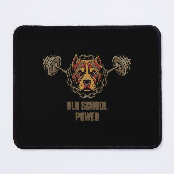 Item preview, Old School Power: Traditional Tattoo American Gym Pitbull designed and sold by ZUMERI.