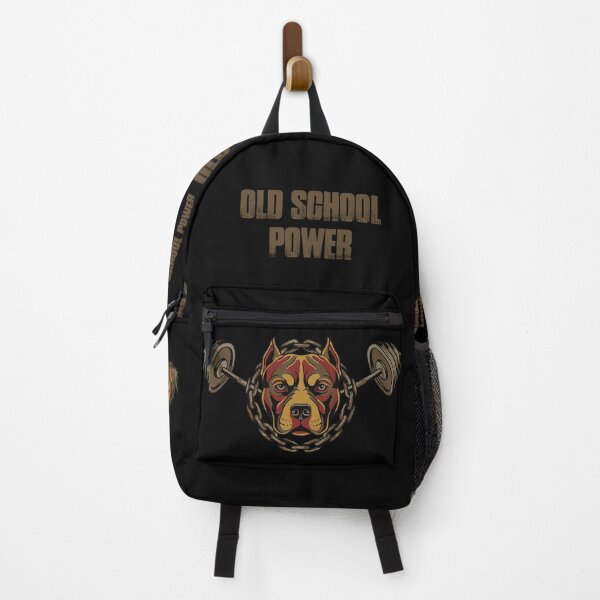Item preview, Old School Power: Traditional Tattoo American Gym Pitbull designed and sold by ZUMERI.