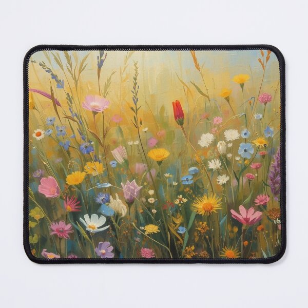 Item preview, Dreamy Wildflower Meadow Oil Painting designed and sold by HelgaCraftery.