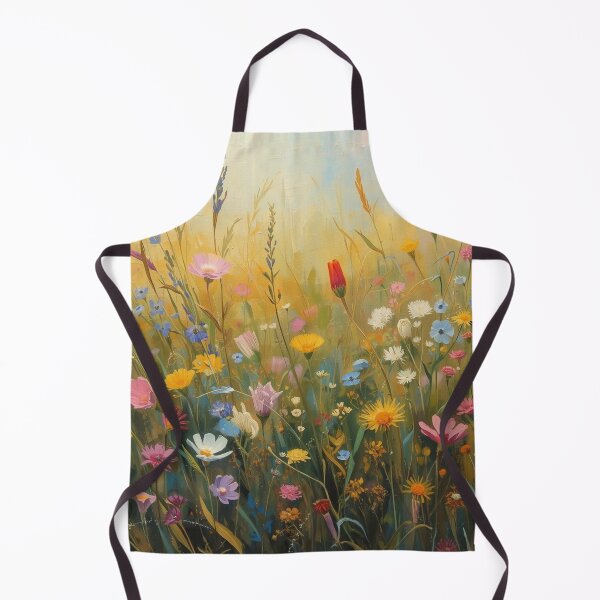Item preview, Dreamy Wildflower Meadow Oil Painting designed and sold by HelgaCraftery.