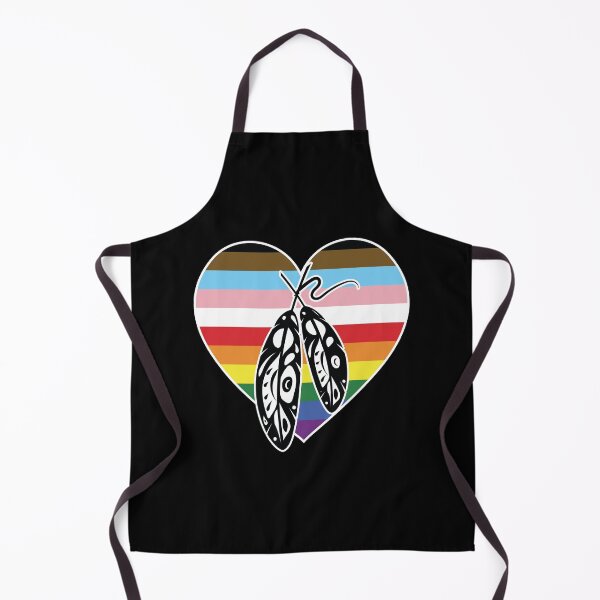 Item preview, Two-Spirit Indigenous LGBTQIA+ Rainbow heart design with feathers designed and sold by Jdawnink.
