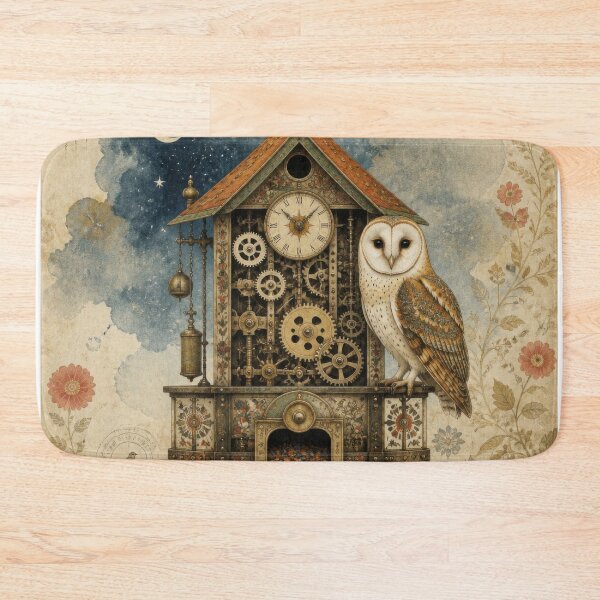 Item preview, Owl with Clockwork Fortune designed and sold by HabitableMoons.