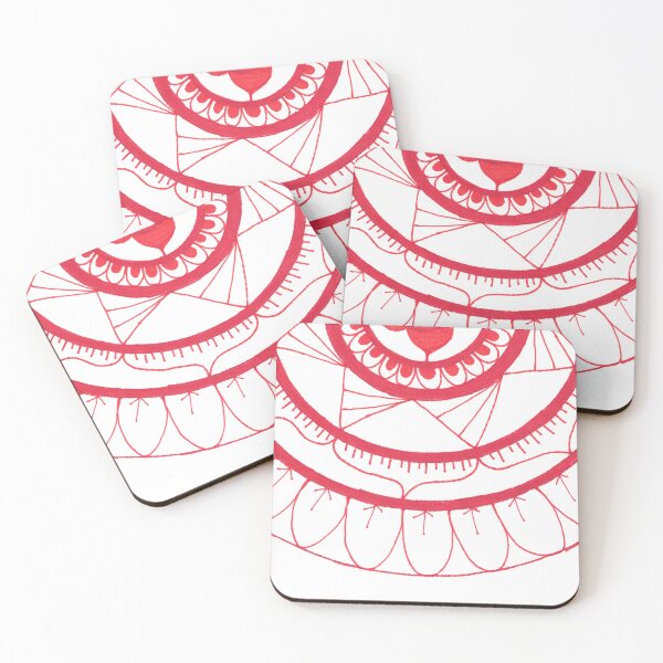 Item preview, Red and White Mandala designed and sold by MakaDragonTamer.