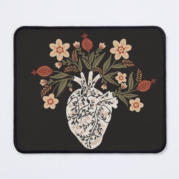 Item preview, Flesh & Flower - Gothic Floral Heart Anatomy - Harvest designed and sold by heidiherreraart.