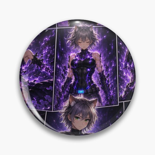 Item preview, REI Cyber Armor Awakening – Neon Catgirl Warrior Transformation designed and sold by RinaWorksJP.