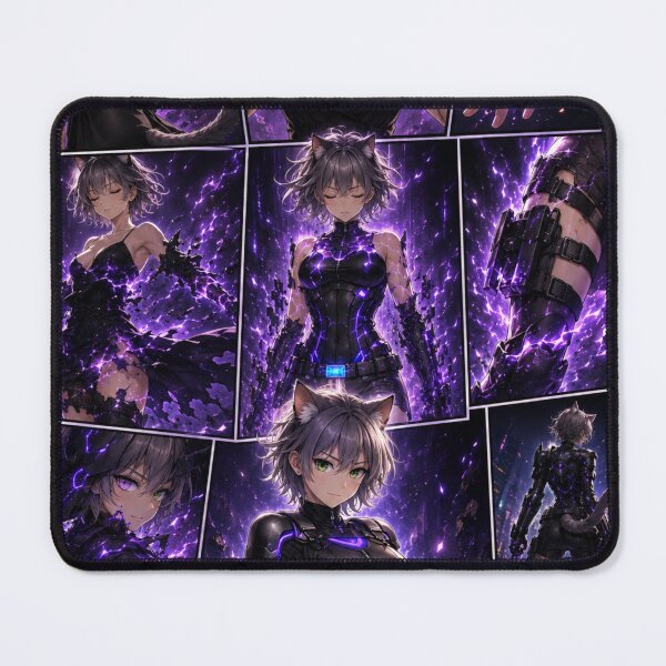 Item preview, REI Cyber Armor Awakening – Neon Catgirl Warrior Transformation designed and sold by RinaWorksJP.
