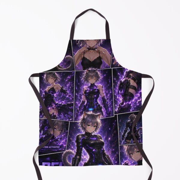 Item preview, REI Cyber Armor Awakening – Neon Catgirl Warrior Transformation designed and sold by RinaWorksJP.