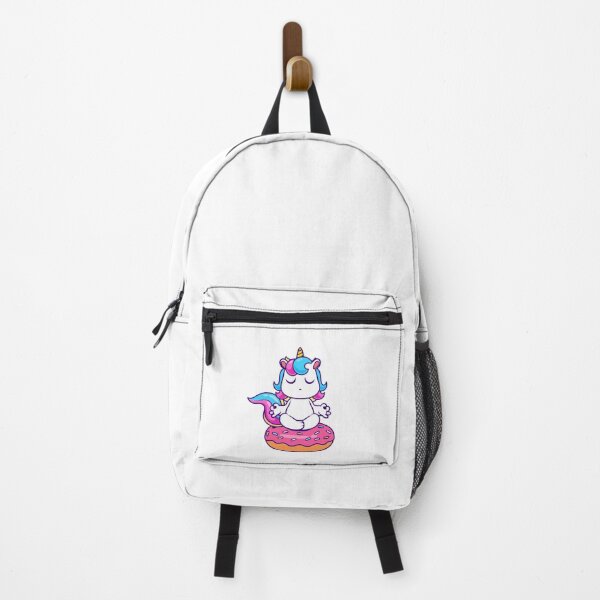 Item preview, Cute Meditating Unicorn On Pink Donut Kawaii Yoga Chibi designed and sold by wonyqp.